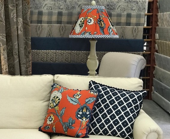 Calico Fabric Lamp