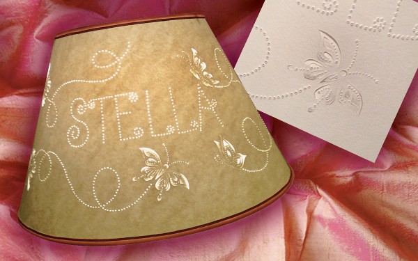 Pierced Paper Lampshade